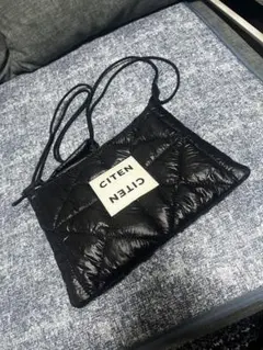 CITEN キルティング サコッシュ ブラックのサムネイル