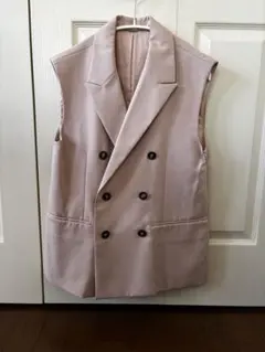 ピンク ダブルブレスト ベストのサムネイル