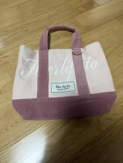 Herlipto mini tote ルミネ限定トートバッグ ローズ　ピンクのサムネイル