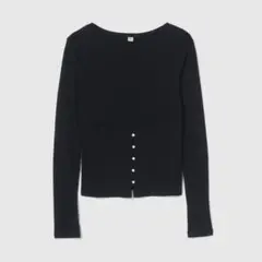 極美品 シールームリン KNIT DOCKINGボリュームバルーントップス