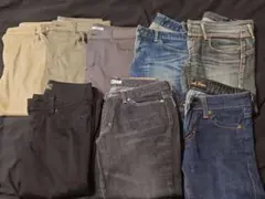 美品福袋 まとめ売りスリムデニムパンツ8点セット
