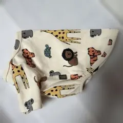 小型犬TUSTUS 動物柄 犬服 クリーム色 短袖　サイズL まとめ売り可