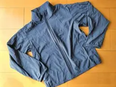 無印良品　ナイロン　ウィンドブレーカー　140　ネイビー　男の子　女の子