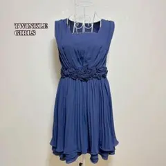 TWINKLE GIRLS パーティードレス　お花モチーフ　　華やか　膝丈