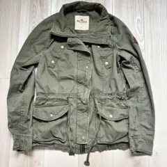 HOLLISTER ミリタリージャケット L オリーブグリーン