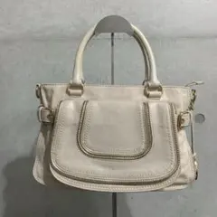MICHAEL KORS 2way レザーバッグ Y2K アイボリー