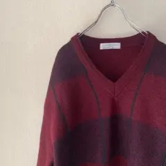ニット リンドバーグ 古着 セーター Vネック 柄