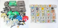 4台NINTENDO64 本体とコントローラー　ソフト　まとめ売りセット