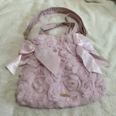 メゾンドフルール　チュールローズダブルリボン2Way ピンク