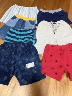 ベビーパンツ　半ズボン　子供服　7点セット　90cm