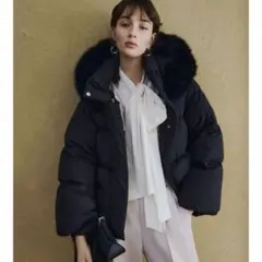 新品未使用FRAY I.D フードファーショートダウンコート　ダウンジャケットM