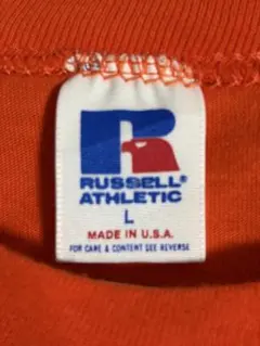 ラッセルアスレチック オレンジ Tシャツ チャンピオン　リバースウィーブ　USA