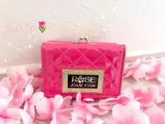 ギャル　ローズファンファン　キルティング　財布　ピンク