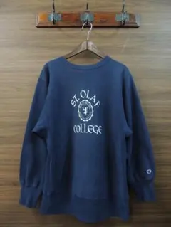 90S OLD USA製 チャンピオン カレッジ3段リバースウィーブ スウェット