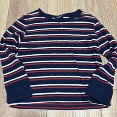 COMME CA ISM 長袖カットソー 120cm ボーダー