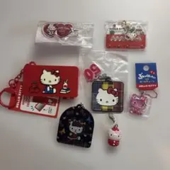 ハローキティ　まとめ売り　キーホルダー　ガチャガチャ　前髪クリップ　ミラーコーム