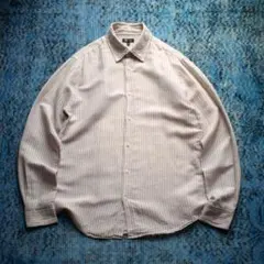 トップス 80s EURO stripe design wide linen shirt 80s EURO stripe design wide linen shirt - メルカリ