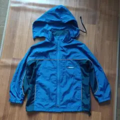 キッズナイロンジャンパー★130 青ブルー子供Kidsアウターウィンドブレーカー