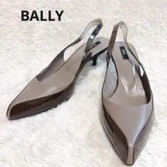 BALLY エナメル レザー パンプス 37 茶 伊製のサムネイル