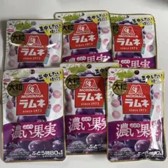 森永製菓 大粒ラムネ 濃い果実 ぶどう 6袋セットのサムネイル