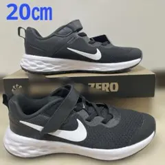 ③新品ナイキNIKE☆レボリューション20㎝ブラック/ホワイトダーク003