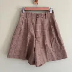 Aylesbury アリスバーリー　ショートパンツ　ブラウン　チェック　M