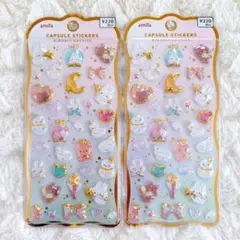 カプセルステッカーきらりんクリスタル エンジェルスノー2枚セット