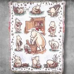 BOHR キャラ ラグ マット 古着 USA製 ディズニー くまの プーさん