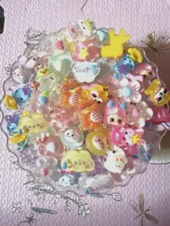 【新品】デコパーツ プラパーツ ミックスカラー まとめ売り50個