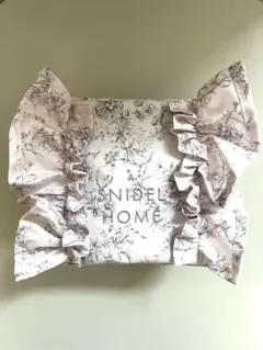 スナイデルホーム　大容量フリルポーチ　花柄