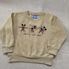 キッズ服 トレーナー 裏起毛 ディズニー ミッキー 100 110