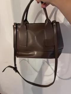 RIPANI 本革 ブラウン ハンドバッグのサムネイル