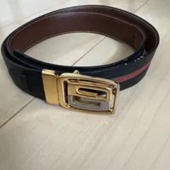 GUCCI グッチ ヴィンテージ シェリーライン レザーベルト