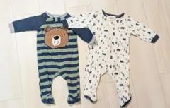 くまロンパース2点セット