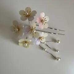 花モチーフ かんざし　髪飾り