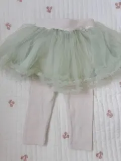 【新品】値下げ！プティマイン チュールスカート付きレギンス80