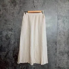 ✨GU✨ジーユー♡ロングスカート♡フレアスカート♡リネン混♡ベージュ(M)