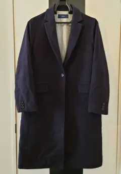 SHIPS シップス チェスターコート 40 ネイビー