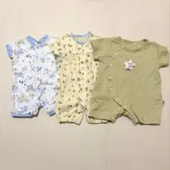 新生児　半袖ロンパース Lee 50〜60cm 3点セット