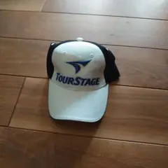 TourStage キャップ フリーサイズ ホワイト/ブラック