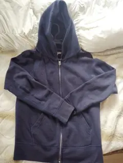 GLOBAL WORK ネイビー フルジップパーカー M