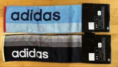 adidas スポーツタオル 2枚セット 新品未使用 ブラック ブルーのサムネイル
