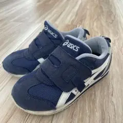 asics ネイビー スニーカー　16.5センチ