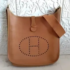 超美品】HERMES エブリン 2PM オレンジ □I刻印 ショルダーバッグ 