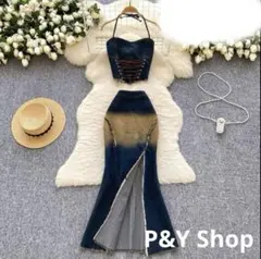 春夏コーデ❤️2点セットアップ　レディース　ロング丈ワンピース　エレガント