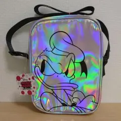 「新品未使用」ドナルドダック ホログラム ポーチ バッグ ショルダー