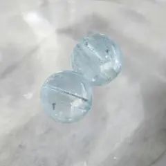 高品質 天然石 ブルー トパーズ e 粒売り 2粒セット