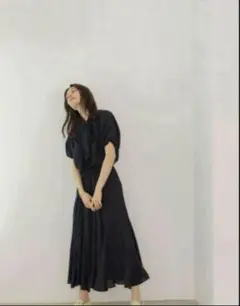LAVANDAラバンダ 宇野実彩子 フレアエスカルゴスカート ブラック Ｆ