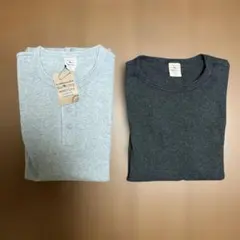 【新品未使用】AVIREX ロングTシャツ、Lサイズ 1枚＋ユーズド1枚セット