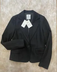 新品　ランバンオンブルー　LANVIN en Bleu ウールジャケット　黒のサムネイル